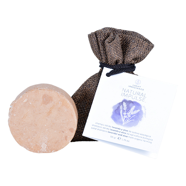 CHAMPU SOLIDO LAVANDA Y ALOE NATURAL IMPULSE LIGHT IRRIDIANCE 60GR