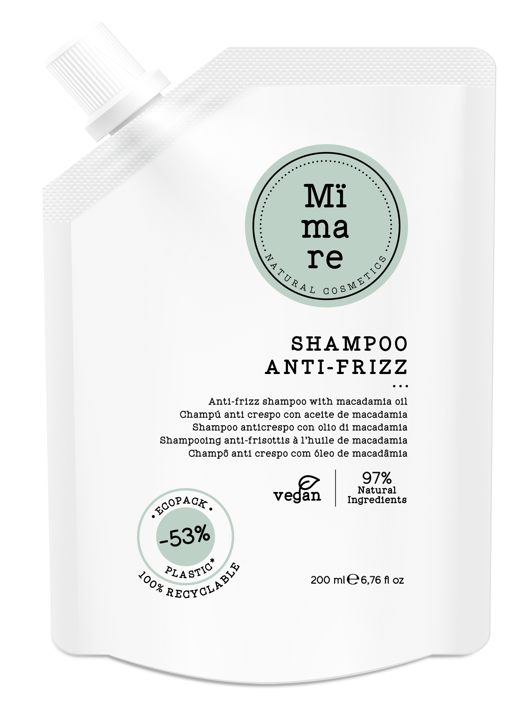 CHAMPU DISCIPLINANTE ANTI - FRIZZ 200ML MIMARE