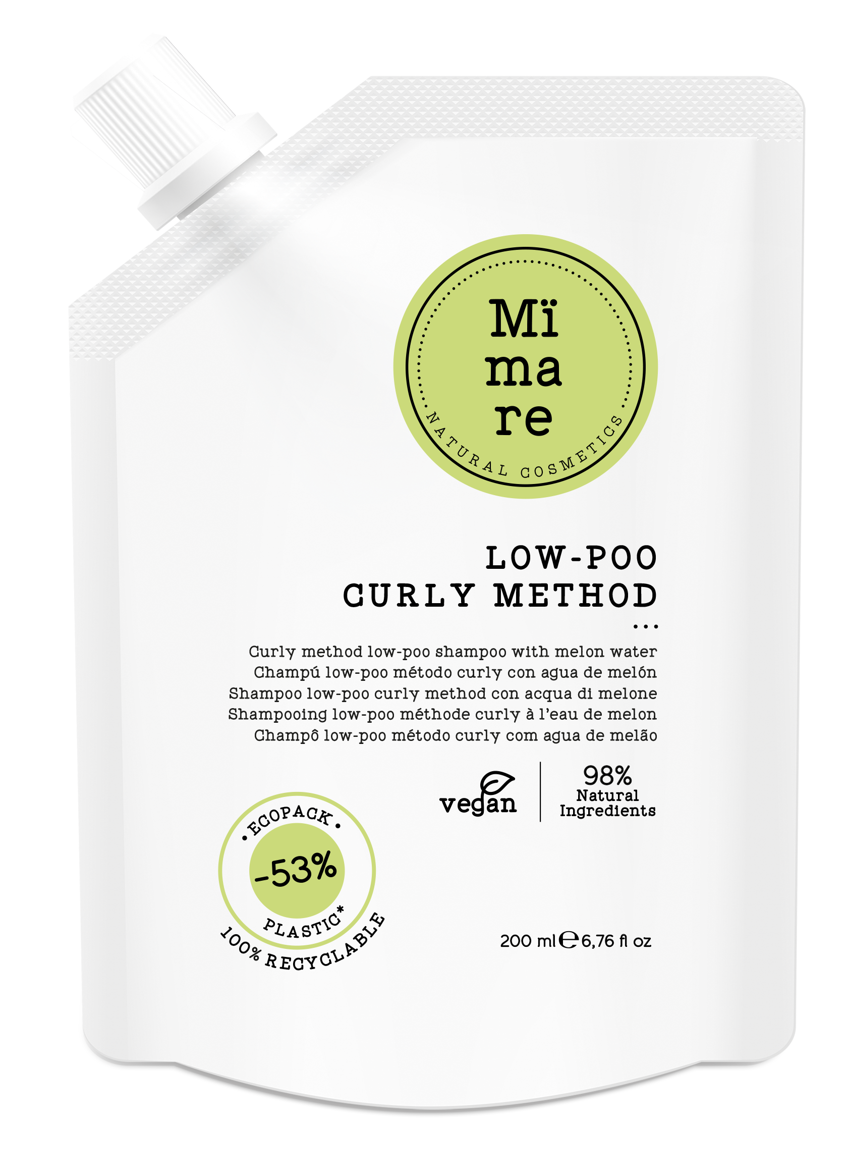 CHAMPU METODO CURLY LOW - POO 200ML MIMARE