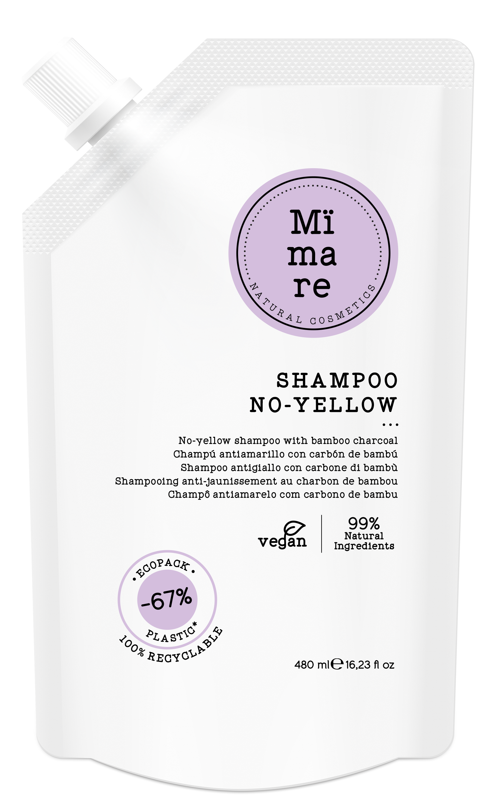 CHAMPU SILVER ANTI-AMARILLO 480ML MIMARE