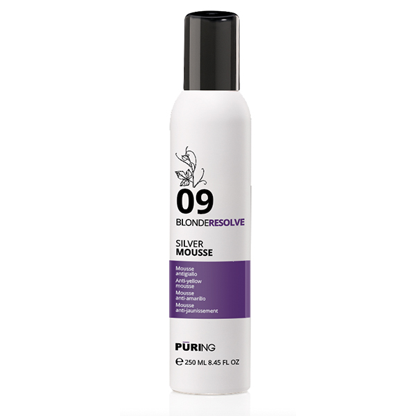 MOUSSE 09 PLATA ANTIAMARILLO BLONDERESOLVE 250 ML PURING