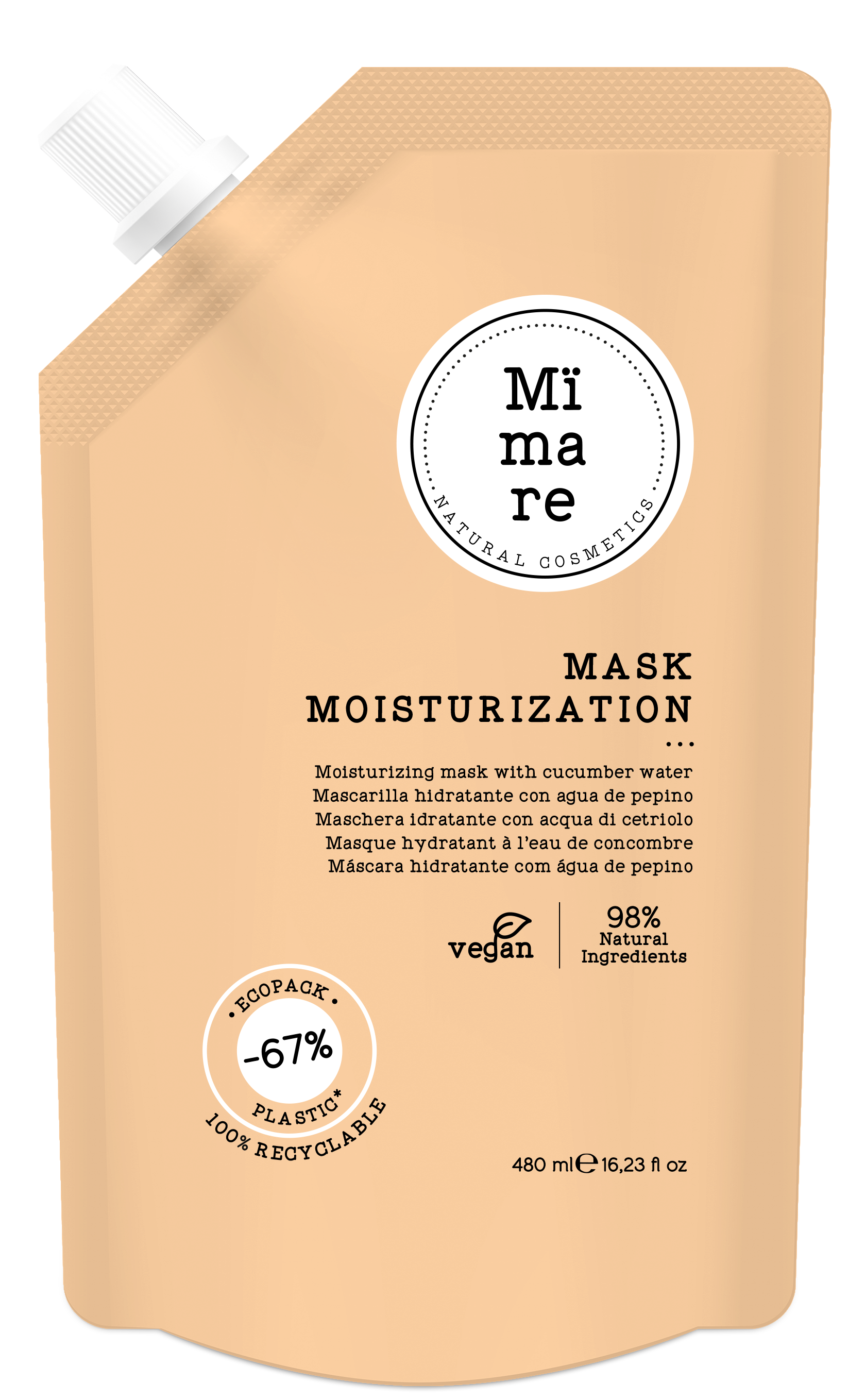 MASCARILLA HIDRATANTE TODO TIPO DE CABELLOS 480ML MIMARE