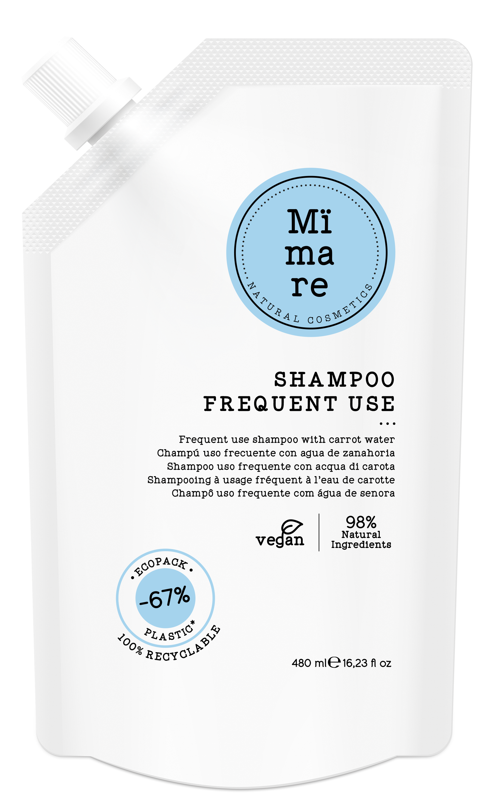 CHAMPU USO FRECUENTE 480ML MIMARE