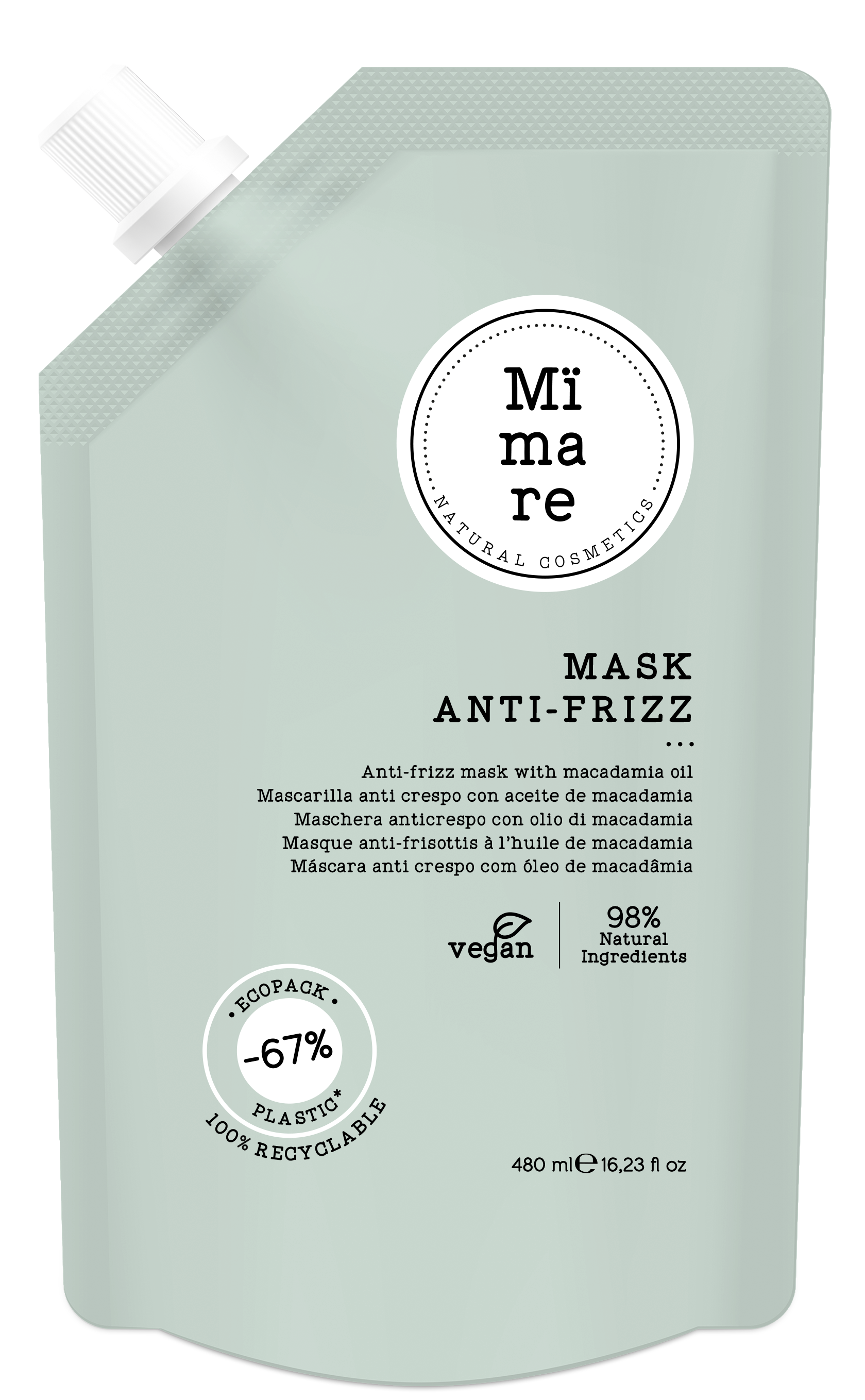 MASCARILLA DISCIPLINANTE ANTI - FRIZZ 480ML MIMARE