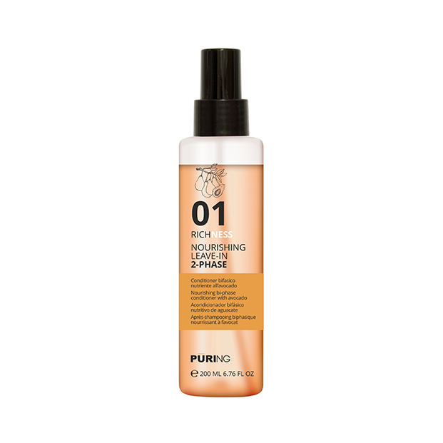 ACONDICIONADOR BIFASICO SIN ENJUAGE 01 RICHNESS CABELLOS SECOS Y TRATADOS 200ML PURING