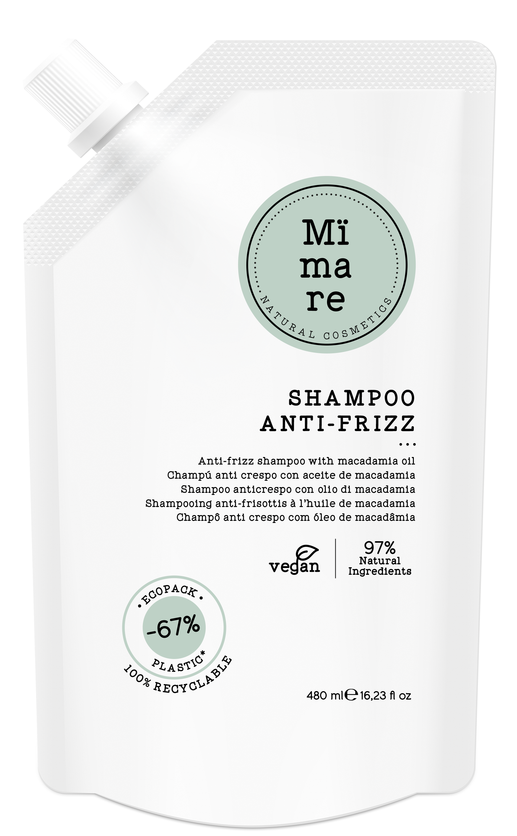 CHAMPU DISCIPLINANTE ANTI - FRIZZ 480ML MIMARE